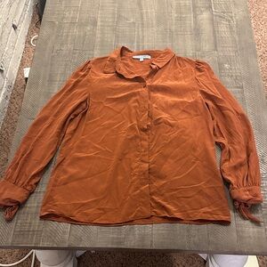 ANTONIO MELANI Terracotta Button-Down Shirt